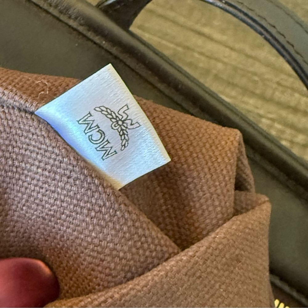 💎AUTHENTIC MCM SMALL CHOCO TOTE BAG EXCELLENT CONDITION 💎 - Picture 9 of 14